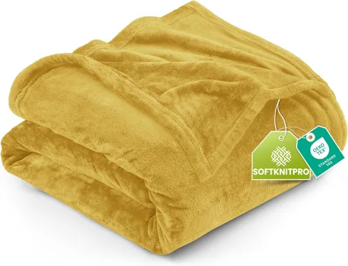 Vista 42 de Utopia Bedding - Manta de vellón de lujo, mullida, antiestática; manta de suave microfibra de 8.8 oz/yd² (300 g/m²) para sofá y cama; tamaño Gris