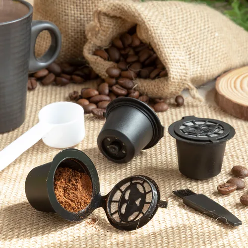 Vista 2 de Set de 3 Cápsulas de Café Reutilizables Recoff InnovaGoods