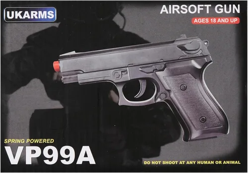 Vista 6 de VP99 Pistola Airsoft con resorte con láser y luz (color: negro)