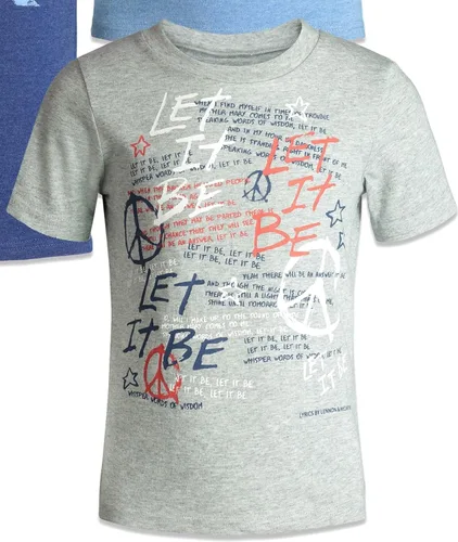 Vista 4 de Lyrics by Lennon and McCartney Paquete de 5 camisetas gráficas de bebé a niño grande