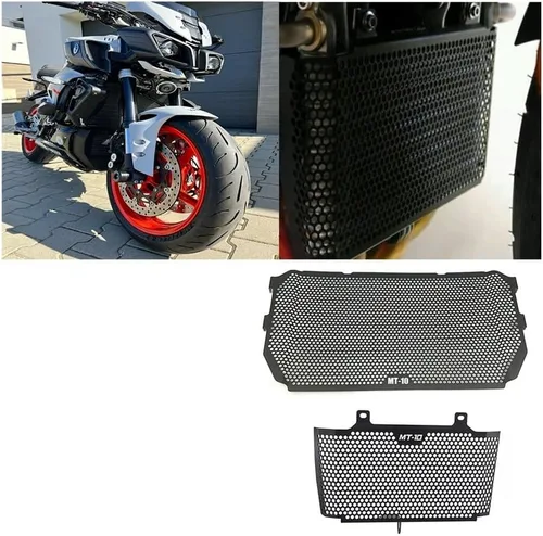 Vista 3 de LAHTI Radiator Grille Guard Cover for Ya&maha MT-10 MT10SP MT 10 FZ10 FZ 10 FZ-10 2016-2023 Motorcycle Radiator Grille Guard Oil Cooler Cooling