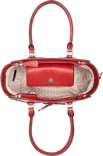 Vista 3 de Guess LogoSatchel bolsa Bag bolso & Billetera SETNaturalRojo