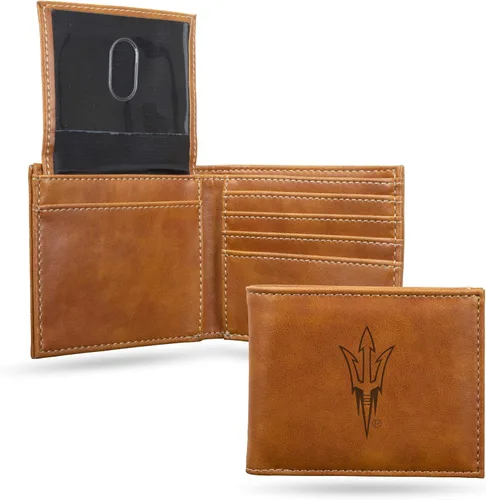 Vista 24 de NCAA Rico Industries Cartera Billetera con Grabado Láser Cartera Billetera con Grabado Láser - Diseño Delgado - Gran Regalo