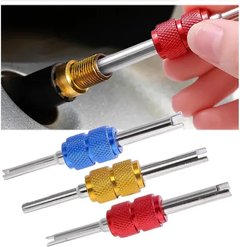 Vista 3 de 3PCS Tire Valve Core Stems Remover Screwdriver Auto Truck Wheel Repair Tool Dual Use Car Accessories(3pcs)