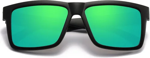Vista 2 de DUBERY Gafas de sol polarizadas cuadradas clásicas para hombresmujeres con protección UV400 D805