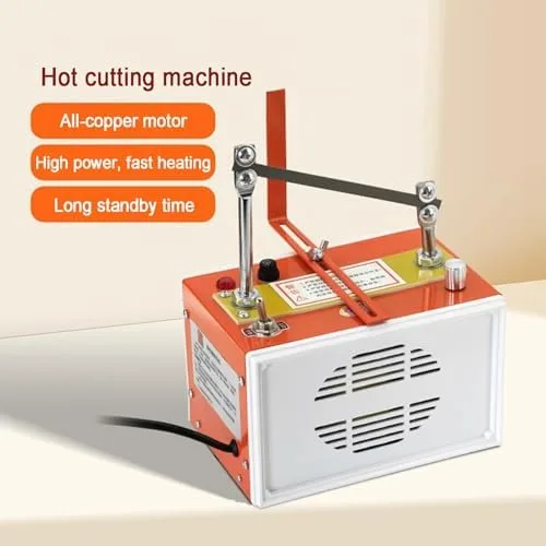 Vista 2 de Electric Hot Knife Cutting Tool, 160W Adjustable Temperature 0-800℃, 12cm Cutting Width for Fabric, Webbing, and Belting