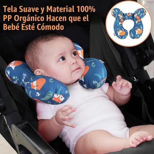 Vista 2 de KAKIBLIN Almohada para el cuello del bebé, almohada de la ayuda de la Fox-1