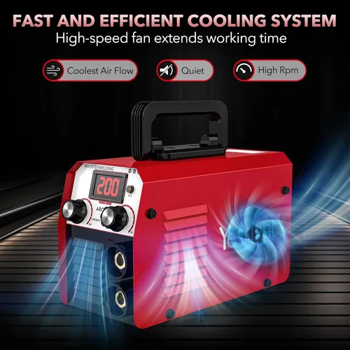 Vista 5 de 200A Mini Soldador de Palo 110V Máquina de Soldadura Portátil, Soldador de Arco Inversor IGBT con Arranque en Caliente Fuerza de Arco Antiadherente