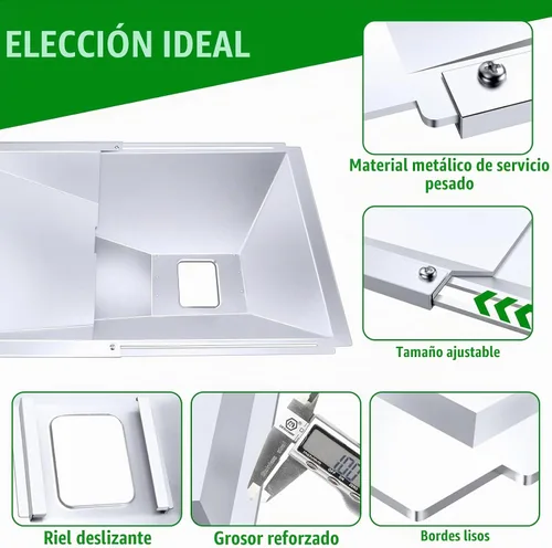 Vista 4 de Uniflasy Bandeja de Grasa con Bandeja Colectora y Forro de Papel Aluminio Universal Compatible con Nexgrill, Dynaglo, Cuisinart, Charbroil, Kenmore
