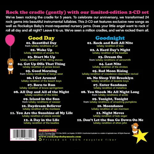 Vista 2 de Rockabye Baby! Good Day, Goodnight The 5 Year Anniversary Compilation