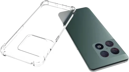Vista 3 de USTIYA Funda para OnePlus 10 Pro 5G Clear TPU Cuatro Esquinas Cubierta Protectora Transparente Suave Funda