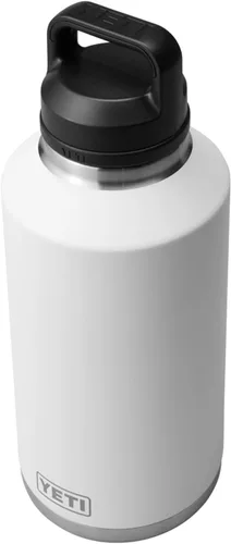 Vista 3 de Yeti Rambler - Termo de 64 onzas, aislado al vacío, de acero inoxidable, con tapa para sorber, color blanco.