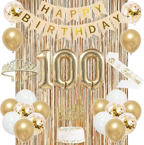 Vista 19 de Trgowaul Decoraciones de 9º cumpleaños para niñas, pancarta, banda y corona, decoración de pastel, globo de número 9, cortinas de flecos