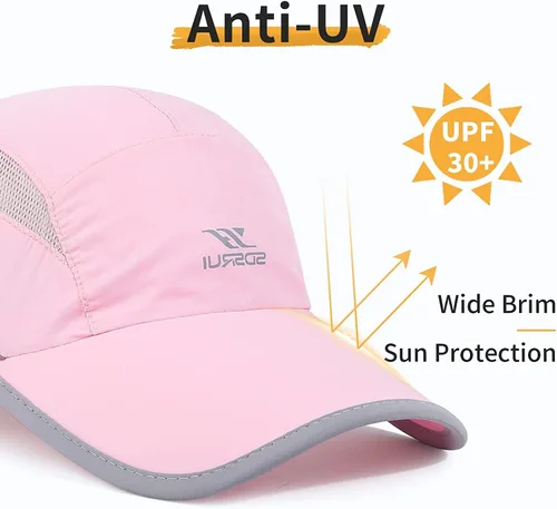 Vista 64 de Gorra deportiva de malla ligera de secado rápido para hombres y mujeres