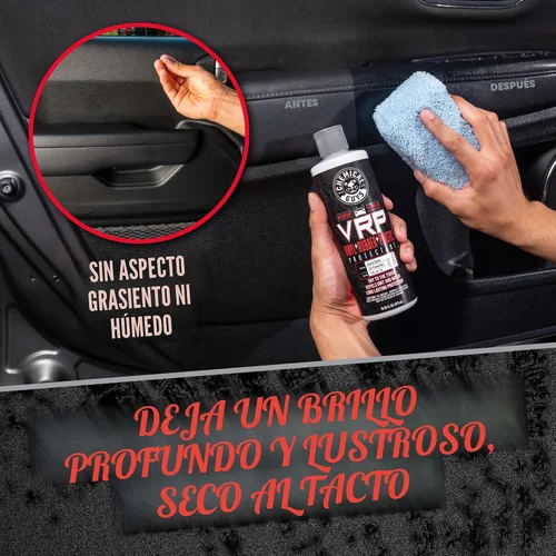 Vista 3 de Chemical Guys VRP Acondicionador de Vinilo, Goma y Plástico - Acondicionador de Neumáticos, No Graso, Brillo Seco al Tacto para Neumáticos, Molduras