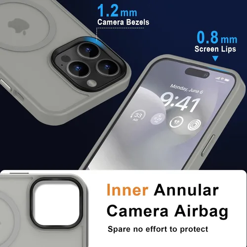 Vista 271 de MOCCA - Funda magnética resistente para iPhone XR de 6.1 pulgadas, compatible con MagSafe, funda con protección contra caídas de grado militar