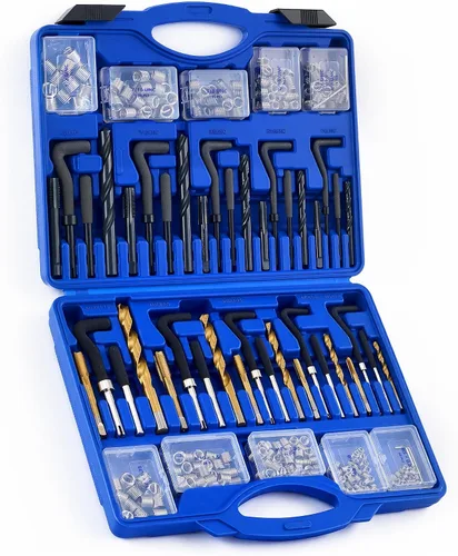 Vista 10 de OMT 1/4"-20 Kit de reparación de roscas con broca HSS e insertos de 30