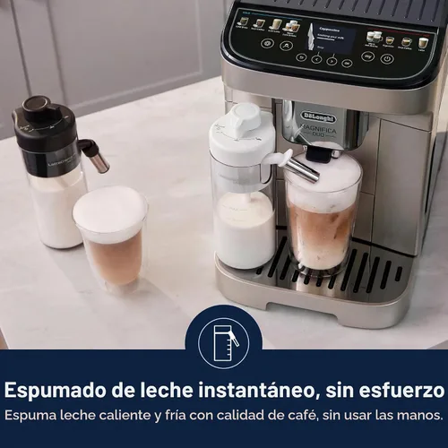Vista 6 de De'Longhi Magnifica Duo - Máquina de café espresso totalmente automática #1 Worldwide Espresso Machine Maker, 20 One-Touch Recipes, Hot & Cold