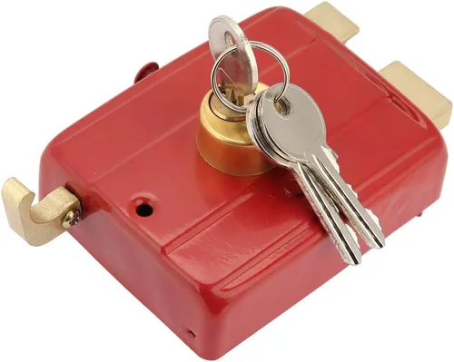 Vista 6 de Cerradura de cerrojo de metal resistente para puertas de madera y hierro