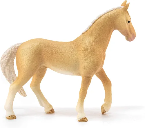 Vista 2 de Schleich Horse Club, figurilla de animal, juguetes de caballo para niñas y niños de 5 a 12 años, semental Akhal-Teke, edades 5+