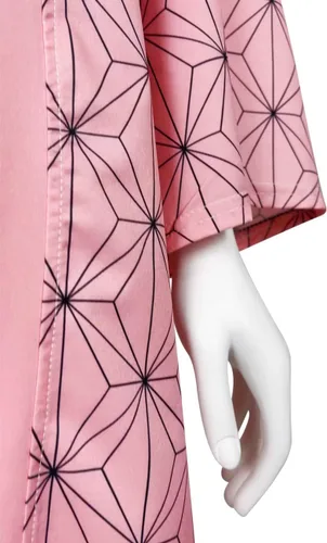 Vista 6 de Batas de anime de Tanjiro - Disfraz de cosplay Zenitsu Kimono
