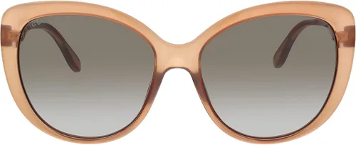 Vista 2 de Gucci GG 0789S 002 - Lentes de sol de plástico marrón con diseño de ojo de gato