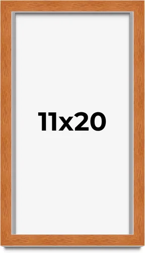 Vista 53 de Marco de 3 x 3 pulgadas de madera maciza de nuez y miel marrón con plexiglás acrílico UV, respaldo de tablero de espuma y accesorios para colgar