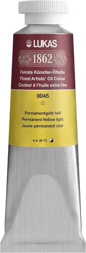 Vista 108 de Lukas 1862 Pintura al Óleo para Artistas Profesionales - Colores Tierra Amarillentos, 37 mL - Juego de 4 - Destacada Resistencia a la Luz, Sin