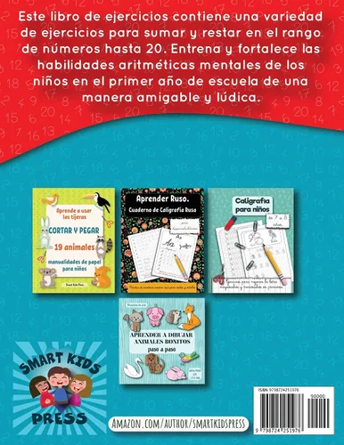 Vista 2 de Cuaderno de matemáticas 1 Primaria Sumas, Resta, Aprender números, Primeros ejercicios de cálculo, Cuentas, Formas para niños de 6 a 7 años