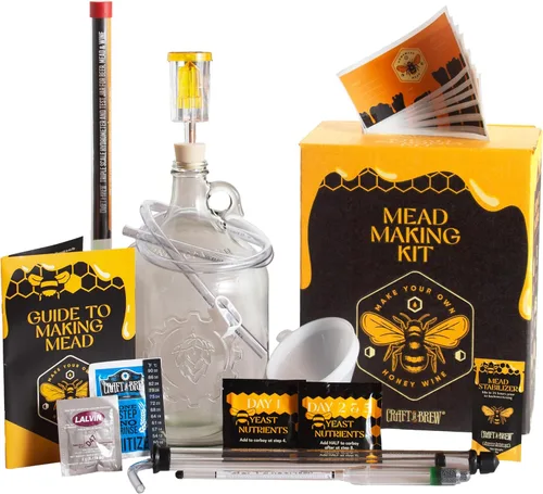 Vista 8 de Craft A Brew - Kit de fabricación de hidromiel - Kit reutilizable para hacer tu propio hidromiel - rinde 1 galón de hidromiel
