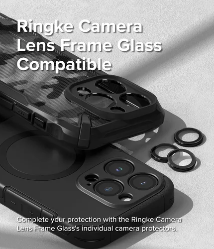 Vista 9 de Ringke - Funda para iPhone 15 Pro Max [todo negro] Compatible con MagSafe, funda protectora con soporte, imán potente, protección mejorada
