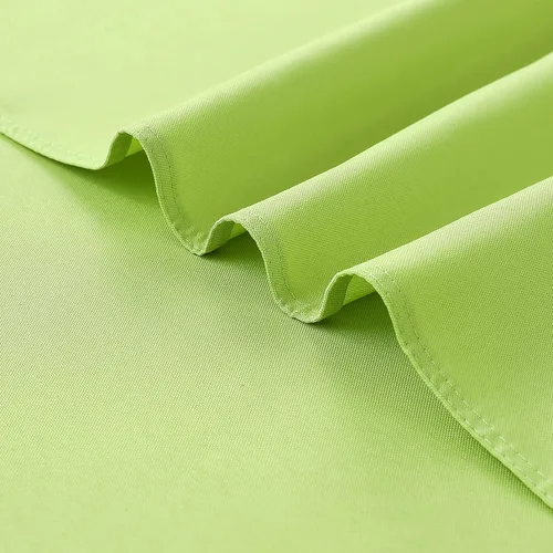 Vista 8 de FOLINS&HOME Mantel redondo de poliéster verde manzana de 48 pulgadas impermeable de alta resistencia sin arrugas, tela circular para mesa, a prueba