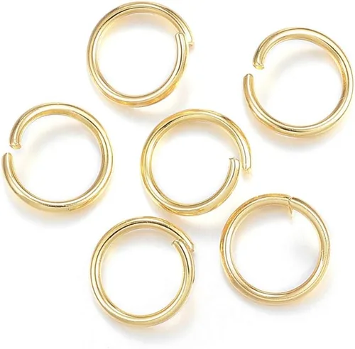 Vista 78 de HDSupplies 100 piezas - 4mm de argollas de acero inoxidable 304 de tono negro - Calibre 22 (espesor de 0.6mm)