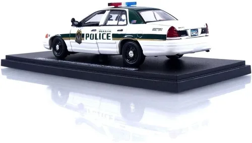 Vista 3 de Greenlight 2006 Crown Victoria Police Interceptor Blanco y Verde Duluth Policía Escala 1:43