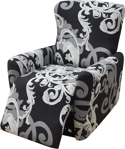 Vista 10 de Fundas para silla reclinable para silla reclinable, 4 piezas, funda para sofá reclinable con bolsillos, funda elástica antideslizante y reclinable