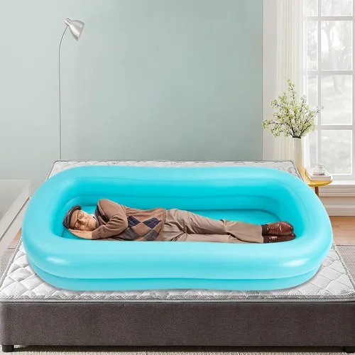 Vista 8 de Bañera inflable médica y bomba de aire eléctrica, bañera de la ducha de la cabecera