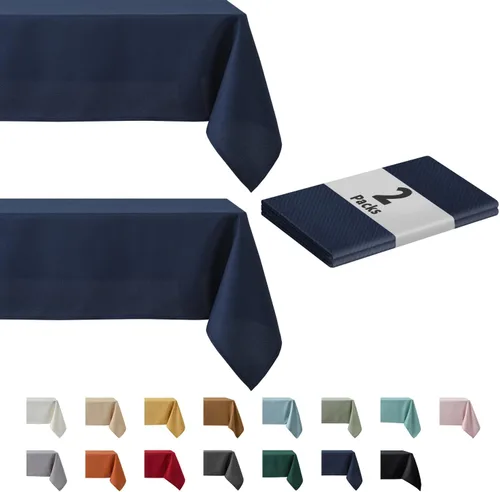 Vista 59 de maxmill Mantel cuadrado de jacquard resistente a las manchas, impermeable, resistente a las arrugas, lavable, suave, mantel decorativo de tela