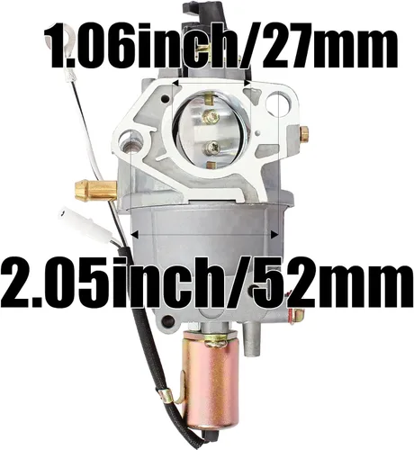 Vista 2 de Carburador compatible con MTD 751-12771 751-12771A 751-12823 951-12771 951-12771A 951-12823 T1000 T1200 R1000 RER1000 LT155 49 EU 0-201-0010