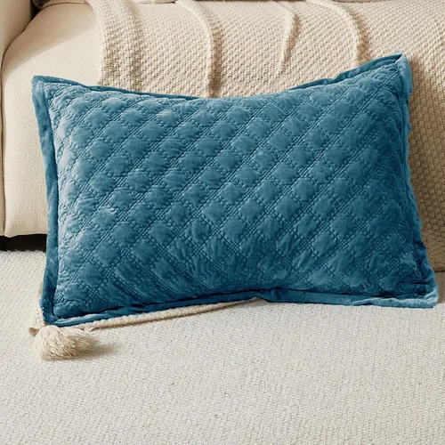 Vista 25 de Funda de Almohada Decorativa 18x18 1 Pieza Funda de Almohada Cuadrada de Terciopelo Suave Amigable con la Piel Proceso Cruzado Fundas de Cojín