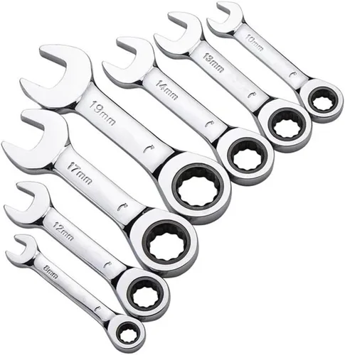 Vista 2 de FLZOSPER - Llave de caja de extremo cuadrado de 6 mm métrica, llave de trinquete de combinación de 72 dientes