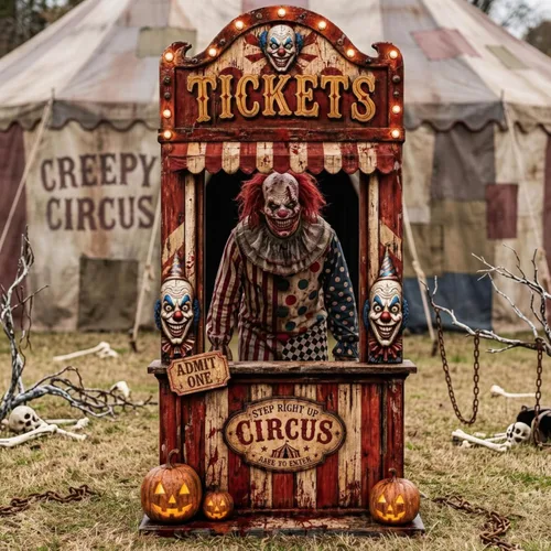 Vista 10 de Kit de recortes de cartón para decoración de fiesta de circo