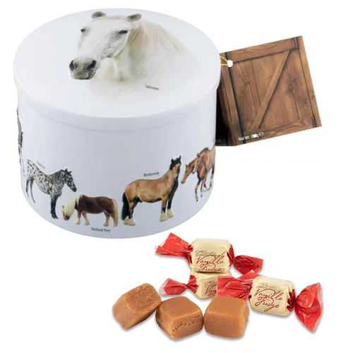 Vista 17 de Gardiners Of Scotland Farm Animals - Lata llena de dulce de dulce de vainilla escocés tradicional de lujo, 7 onzas