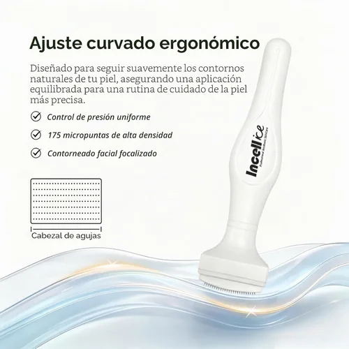 Vista 2 de Derma Sello, INCELLICE 175 Microaguja de Titanio para Cara, Sellador de Derma Roller para Uso Doméstico