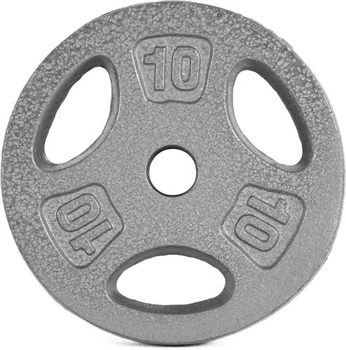 Vista 4 de CAP Barbell - Placa de peso de agarre estándar de 1 pulgada Tamaños de 1.25 a 50 libras Negro