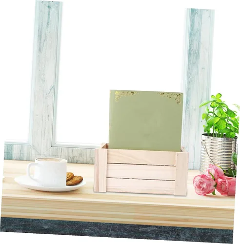 Vista 7 de 1 cesta de almacenamiento de escritorio de madera, caja de almacenamiento, maceta de madera de granja, caja de frutas de madera, exhibición de cajas