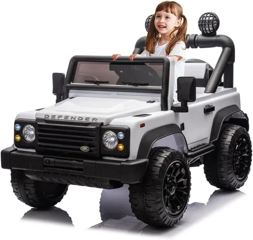 Vista 6 de Licensed Land Rover Defender 24V Kids Ride-On Car, 2WD, Parent Control