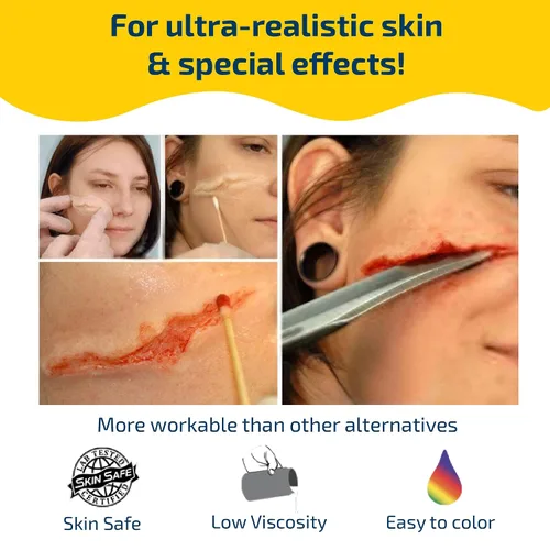 Vista 4 de Smooth-On Dragon Skin™ FX-Pro™ Moldes de silicona de caucho platino para efectos especiales y prótesis - Unidad de pinta Para efectos especiales