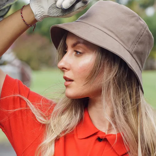 Vista 6 de PFFY Bucket Hat for Women Men Cotton Summer Sun Beach Fishing Cap
