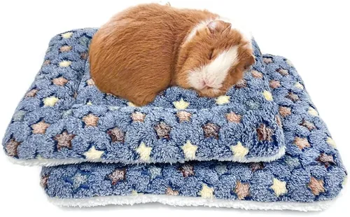 Vista 8 de Amakunft Tapete de cama lavable de conejillo de indias, 2 piezas, almohadilla de invierno de conejo para interiores, colchones cálidos de cama