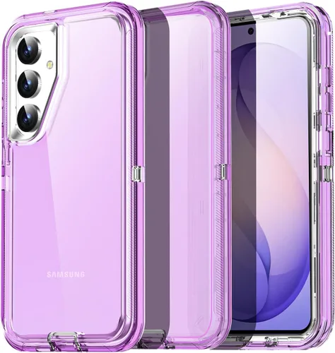 Vista 10 de AICase Funda transparente 3 en 1 para Samsung Galaxy S26, resistente protección contra caídas, cuerpo completo, a prueba de golpes, a prueba